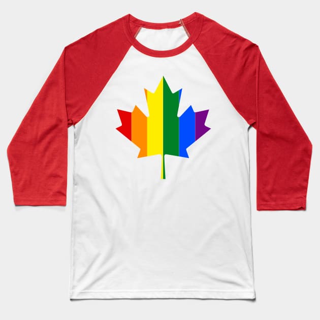 Pride - Canadian Flag Baseball T-Shirt by Ketchup